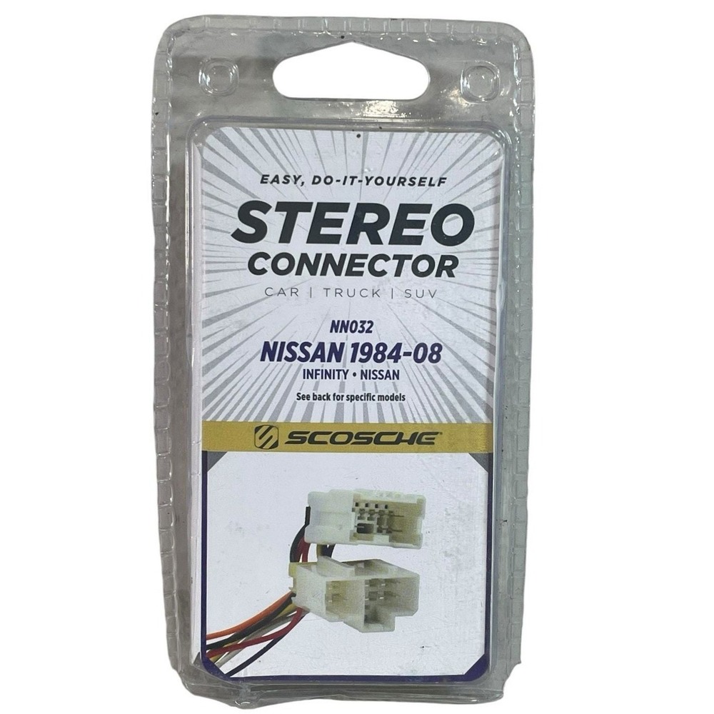 Scosche NN032 Stereo Wiring Harness Nissan Infiniti 1984-2008 New Sealed‎